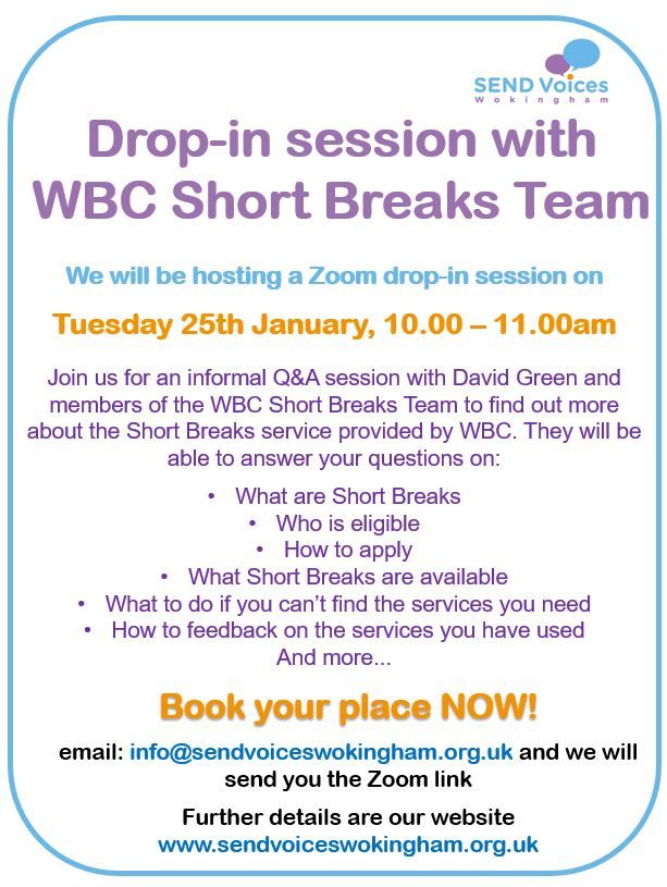 Drop-in with WBC Short Breaks Team